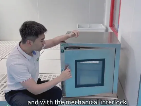 Clean Room Pass Box External Door Stainless Steel 304 Dynamic Pass Box